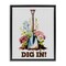 Stupell Industries Dig In Gardening Phrase Floater Framed Canvas Wall Art Design by Karen Smith